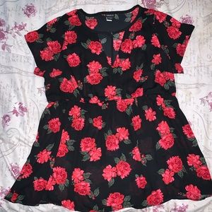 Torrid floral print dress. Size 1